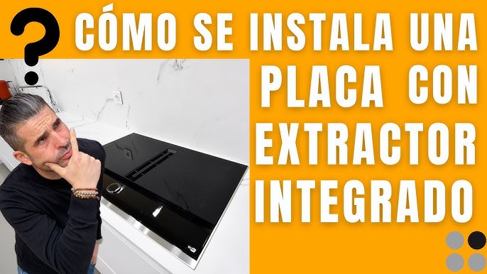 🔧 Así se instala con salida de aire la placa flexInducción con extractor  integrado