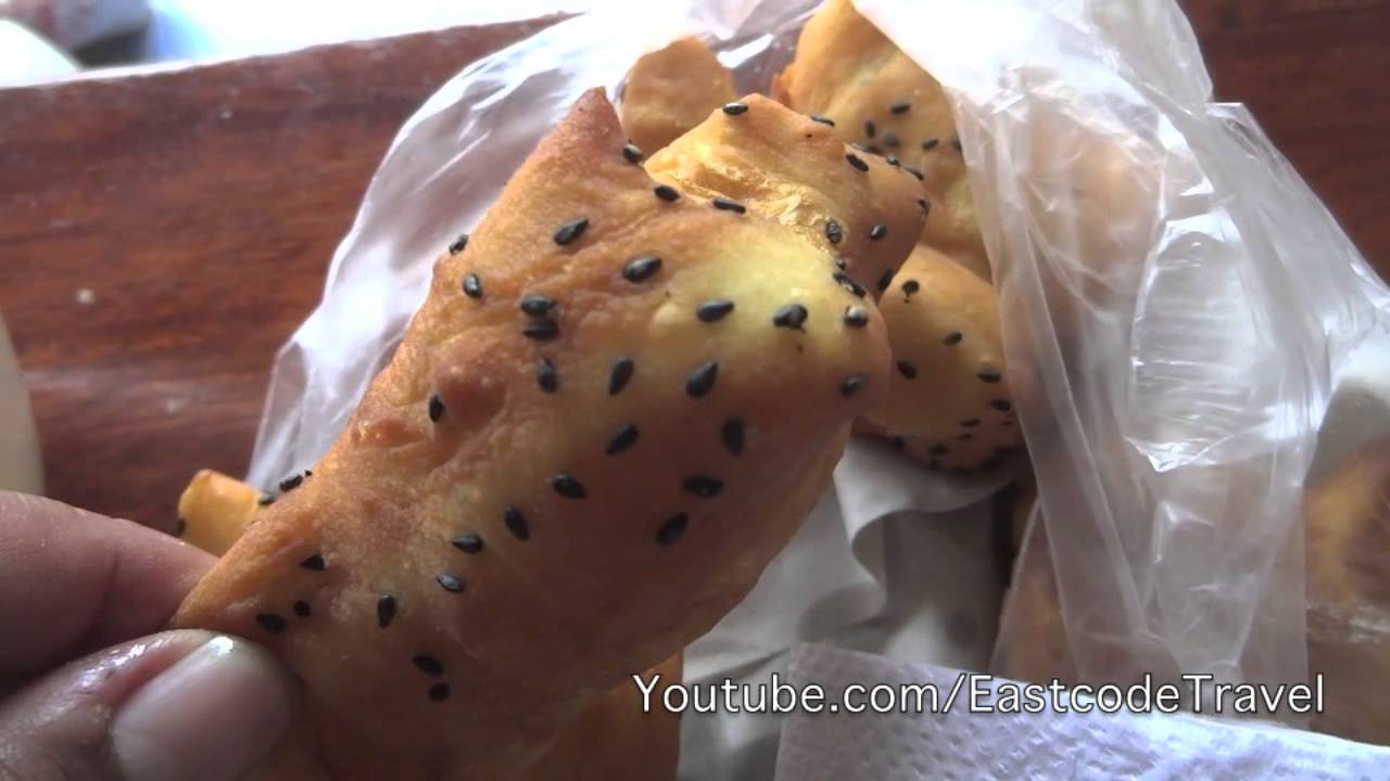 Crisp Chinese Crullers with black sesame