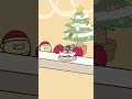 じぇりねこのクリスマスディナー🎅🎂❤️　#じぇりねこ #Jellycat #ゆるキャラ #ショートアニメ #character #イラスト #Animation #shorts