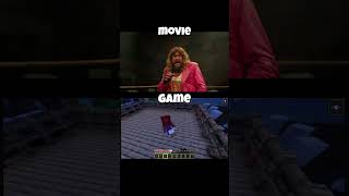 minecraft: game vs movie #shorts