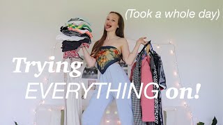 Trying on EVERY PIECE of clothing I own (literally) | 2020