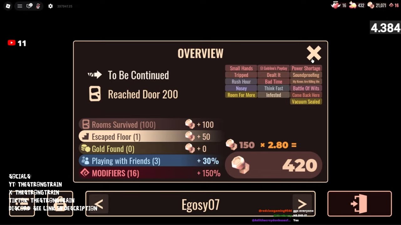 Doors Clips - @TheStrongTrain earned 'A Hard Place' in his livestream on 1/3/2026