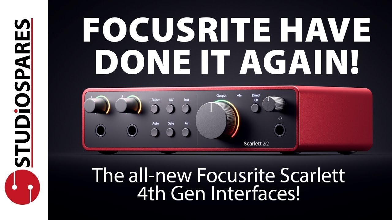 DID THEY GET THIS WRONG? Focusrite Scarlett 2i2 4th Generation