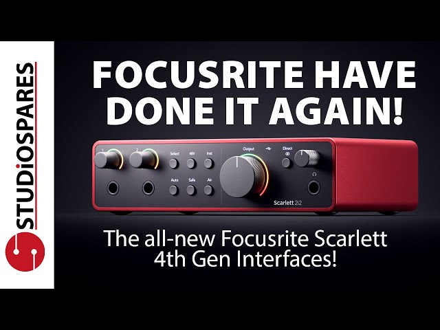 Focusrite Scarlett Solo 4th Gen USB Audio Interface