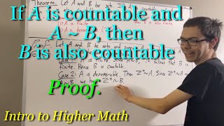 If A is countable and A ~ B, then B is countable (Proof) [ILIEKMATHPHYSICS]