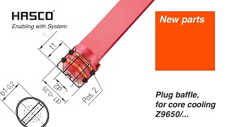 Plug baffle, for core cooling Z9650/...