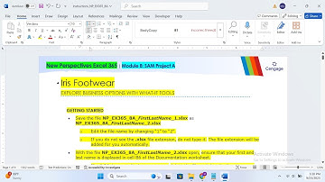 New Perspectives Excel 365  Module 8 SAM Project A Iris Footwear | NP_EX365_8A