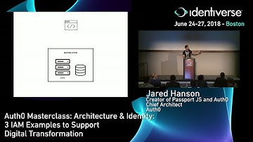 6/26 Auth0 Masterclass: Architecture & Identity: 3 IAM Examples... | Identiverse 2018