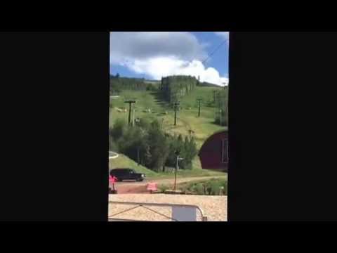 Corissa and Lexi on the zipline in Utah!