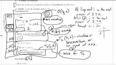 CPSC 320 Worked Example, Asymptotic Analysis: Analysing the Second Loop