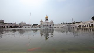 Time lapse of Bangla sahib gurudwara's view from dome's lake