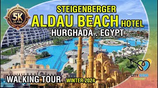 Erkunde Hurghada, Ägypten: Steigenberger Aldau Beach Hotel | Walking Tour in 5K Ultra HD - 2024