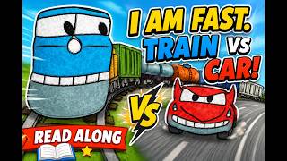 Train vs car-I am FAST #readaloud #train #bedtimestories #kidsstories