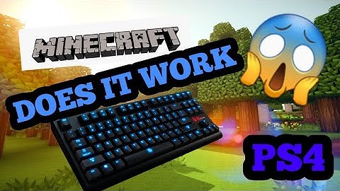 Does Keyboard And Mouse WORK On MINECRAFT Ps4???