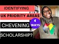How to find uk priority areas for your country for chevening scholarship illustrated with examples