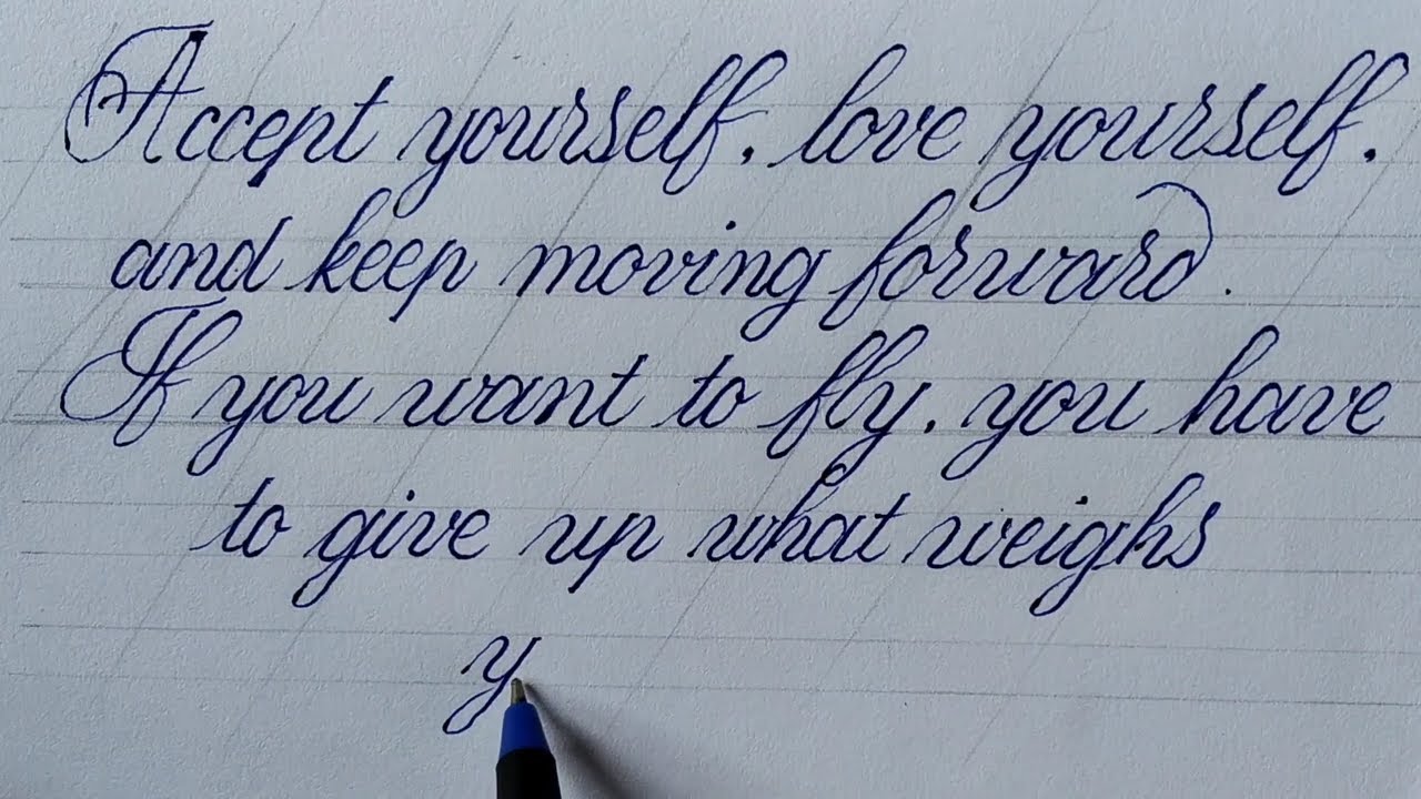 beautiful english handwriting styles