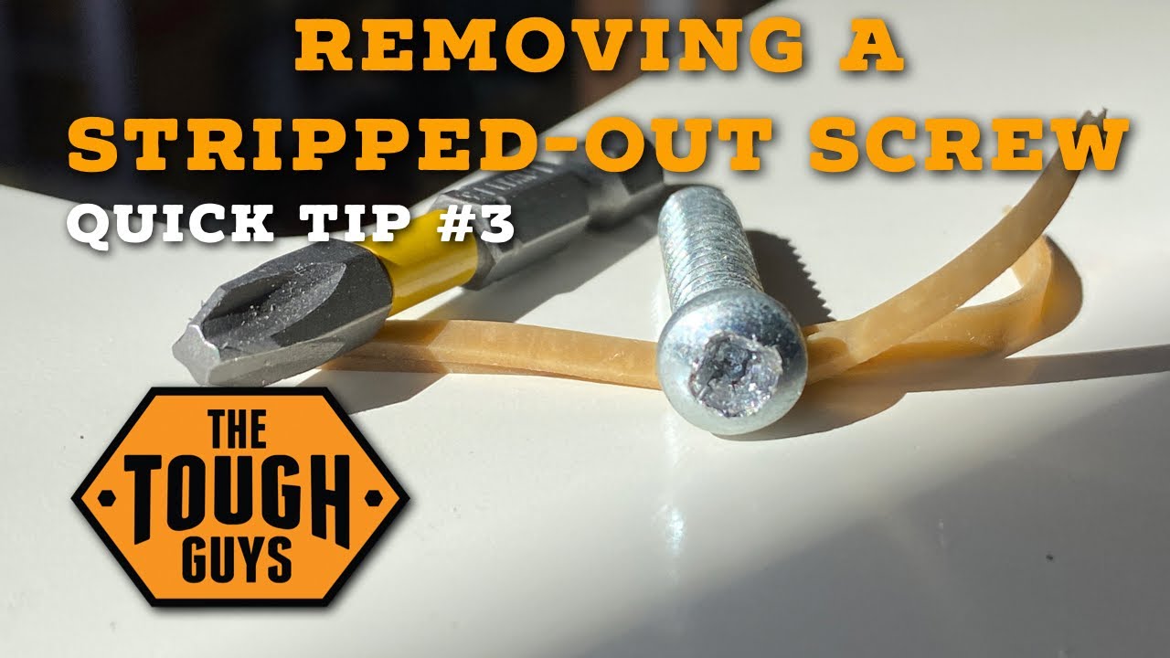 How to Remove a Stripped Out Screw! Quick Tip 3 - YouTube - How To Remove A Screw With A Stripped Head