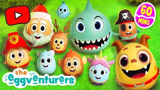 Dog Egg 🐶 Shark Egg🦈 Zombie Egg 🧟‍♂️ and More! | The Eggventurers Full Episodes Compilation by GoldieBlox 403,999 views 1 year ago 1 hour, 3 minutes