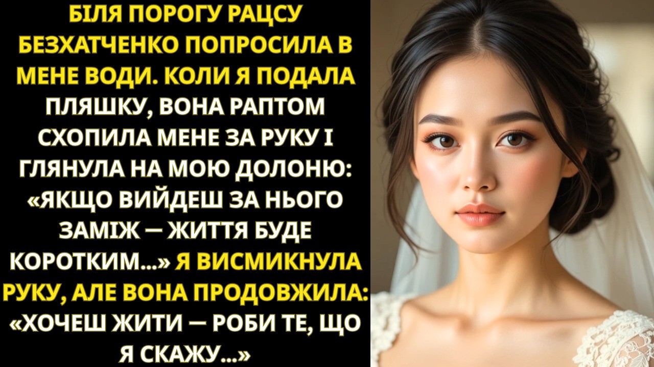 БІЛЯ ВХОДУ ДО РАЦСУ БЕЗХАТЧЕНКО ПОДИВИЛАСЯ НА МОЮ ДОЛОНЮ І СКАЗАЛА — ВИЙДЕШ ЗАМІЖ, ЖИТТЯ БУДЕ НЕДОВГ