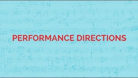 ABRSM Music Theory Grade 1 Music Exam Tutorial - [18] Performance Directions