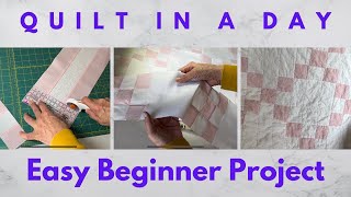 Make A Baby Quilt In A Weekend  Straight Line Sewing So Easy #sewing #quilt #crafts