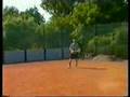 Belle chute au tennis