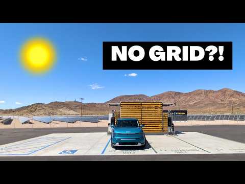 I Tested a Fully Off-Grid Solar EV Fast Charger in California! #offgrid #solar #energy #evcharging