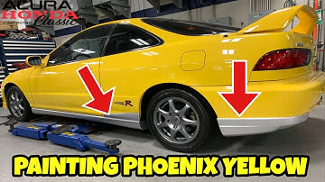 AHC Shop Hours - Acura Integra Type-R OEM Side Skirt and Rear Valances Painting and Installation