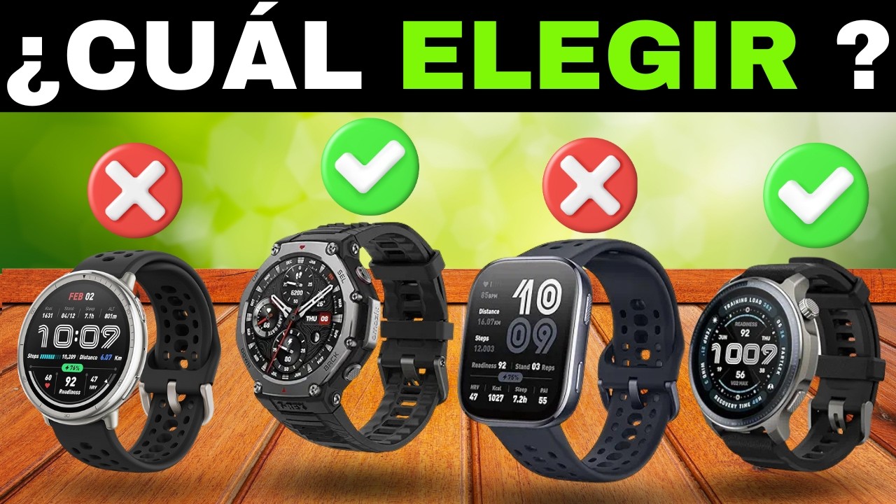 ✅ TOP 7 Mejores Relojes Inteligentes AMAZFIT [2026] ⌚ Calidad-Precio | Smartwatch Android y iPhone