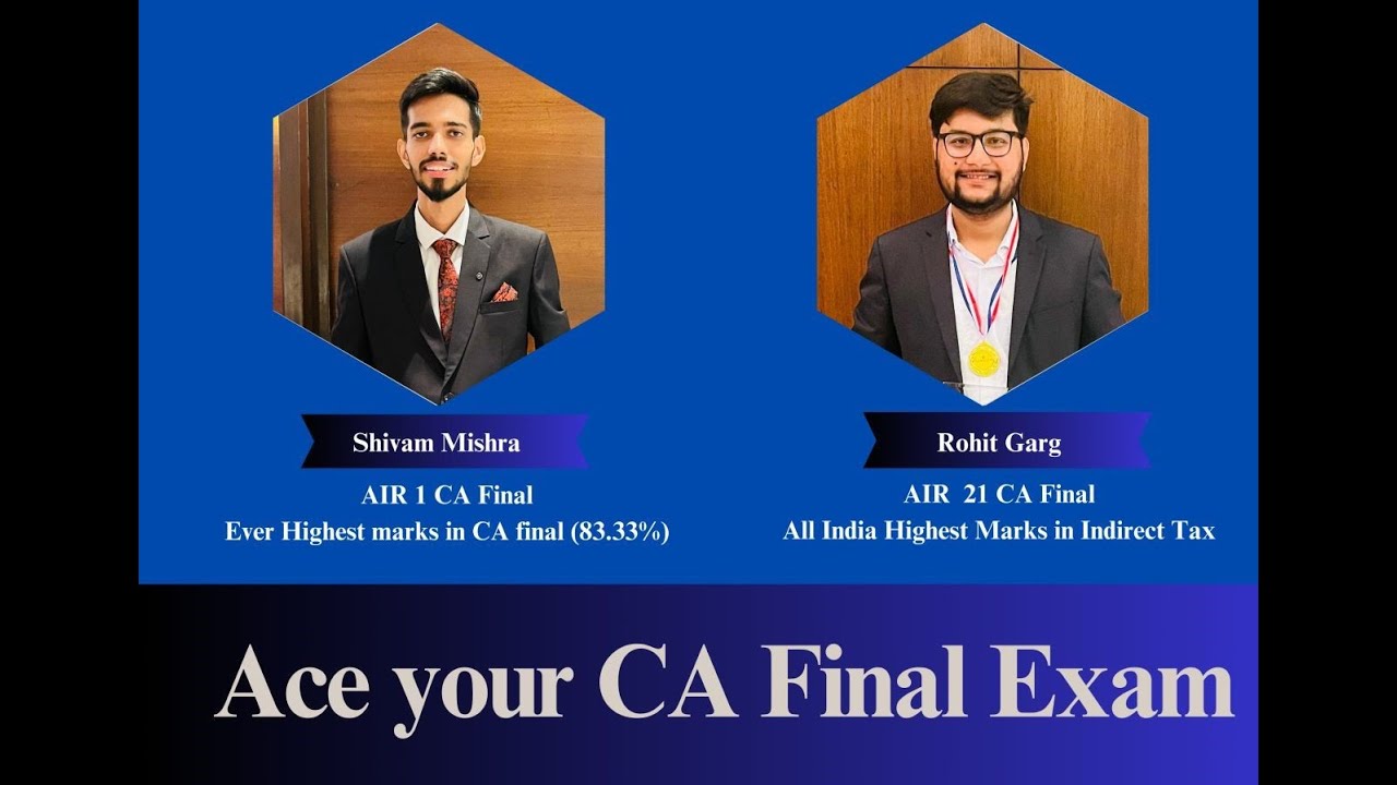 CA Final Guidance Session by AIR 1 and 21 - YouTube