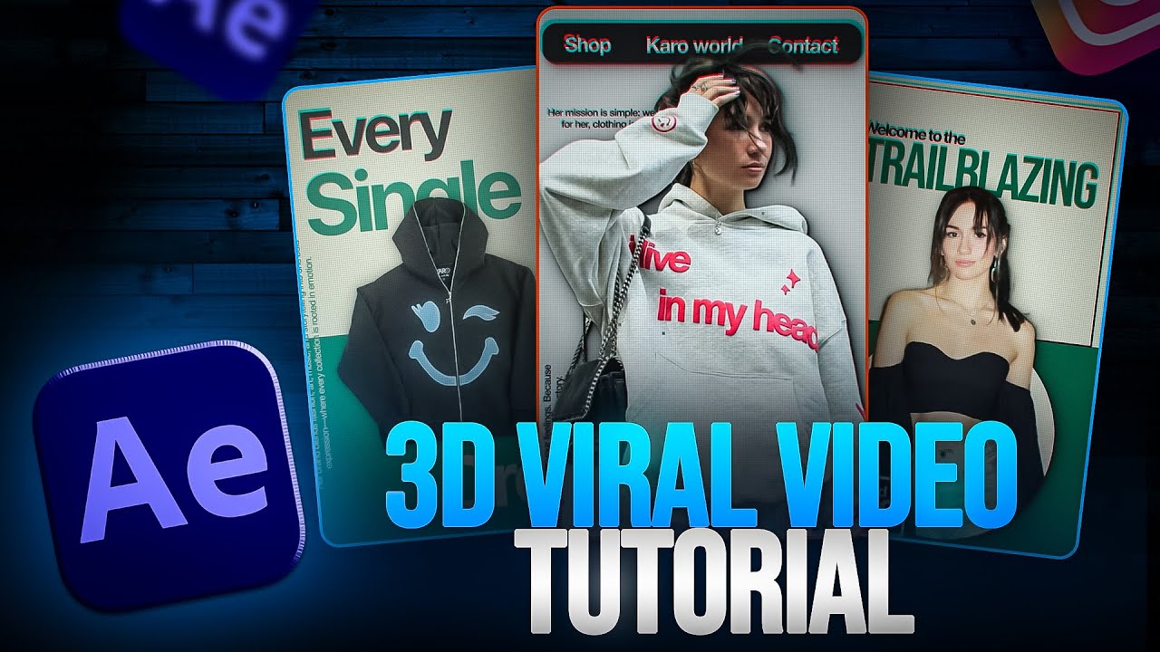 3D Reels Video Breakdown ( After Effect )