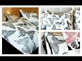 Stamping on fabric with Swallowtail  Stampin Up ( easy cushion covers part 1 of 2 )