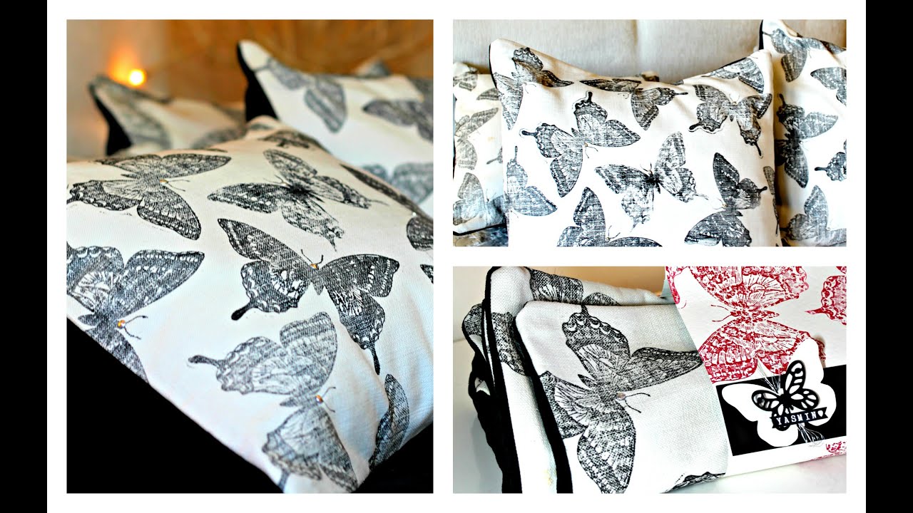 Stamping on fabric with Swallowtail Stampin Up ( easy cushion covers