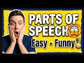 Parts of Speech in English Grammar | Full Lecture in Urdu & Pashto 😂 | Basic English Course