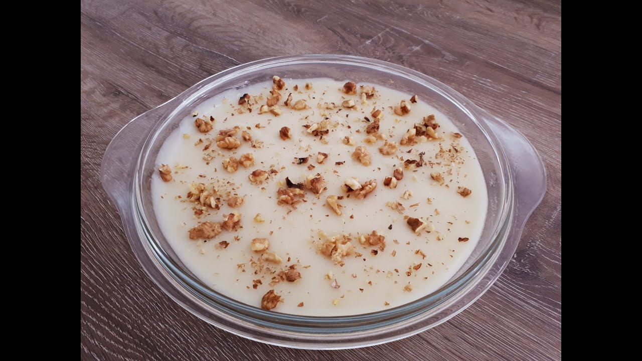 Sütsüz‼️ 4 Dakikada 4 Malzemeyle✔️ En Pratik ve Lezzetli Tatlı Tarifi -Aside Tatlısı