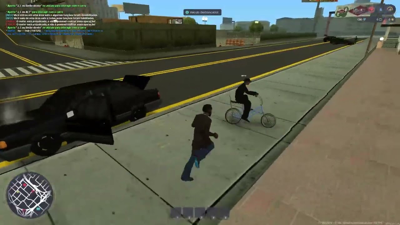 colocando no carro sem motivo