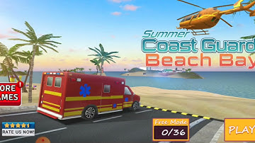 Coast Guard Beach Bay Rescue - Emergency Ambulance & Helicopters Guard #1&5 - Android IOS Gameplay