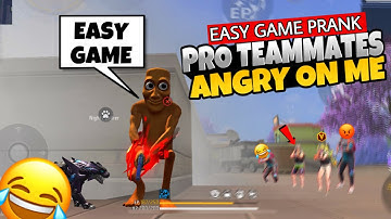 Grandmaster Player Angry On Me😂 Easy Game Prank | FF Funny Prank | Funny Easy Game Prank Free Fire 🤣