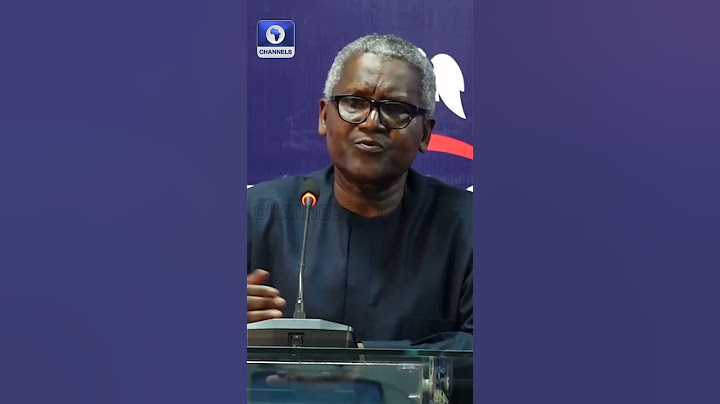 I Thought Building A Refinery Was Suppose To Be Everyone’s Pride In Nigeria     Dangote