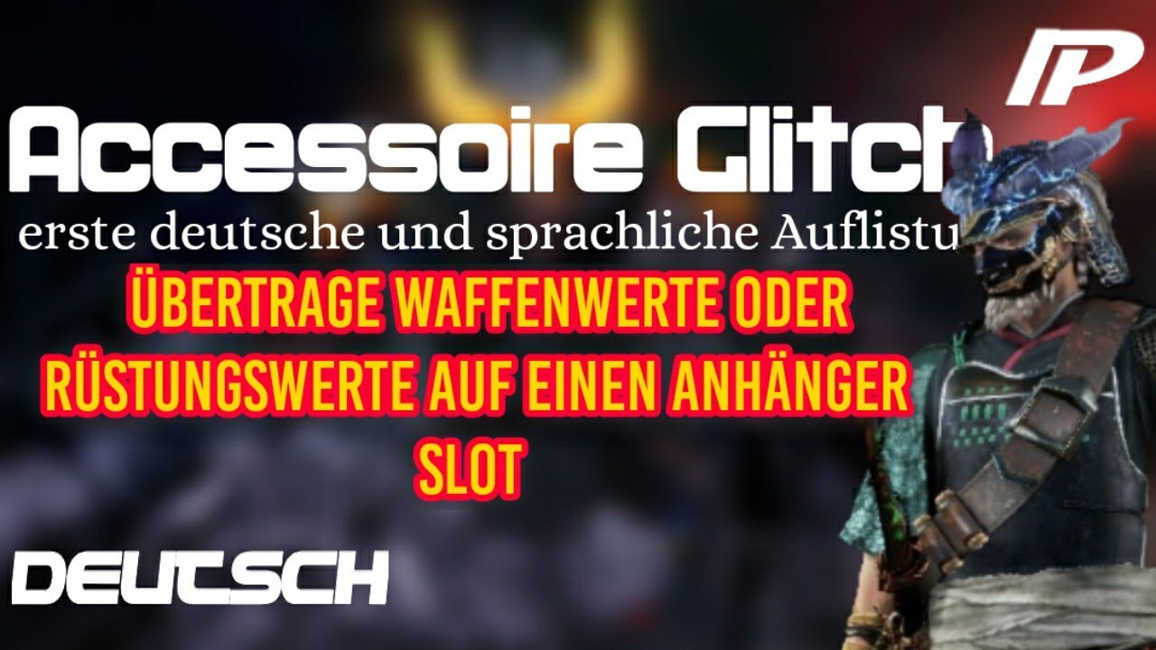 Nioh Guide |  2er Accessoire Glitch |  (✰ Waffen Stats auf Anhänger slot  übertragen) | Deutsch |