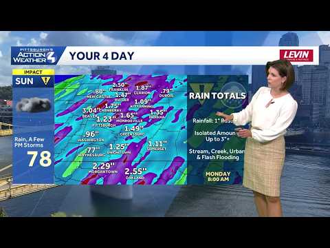 Impact Day: Heavy rain and a Flood Watch for western PA | August 2