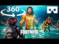 360° Video Free Aquaman Skin in Fortnite | Aquaman Vs Black Manta