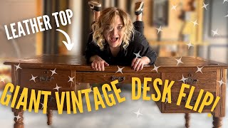 *SURPRISE REVEAL* Flipping a vintage desk for an entrepreneur's office!