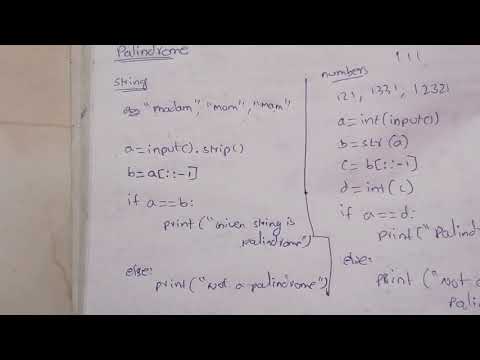 Palindrome in python program in Tamil|Python tutorial in tamil #pythonprogramming #tamil 