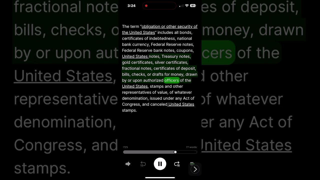 All BILLS Are the Obligations Of The United States INC