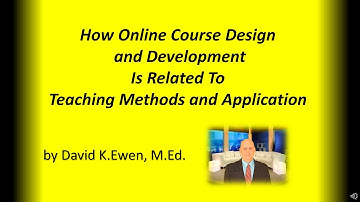 Online Education of the Future - Curriculum Design and Development with David K. Ewen, M.Ed.