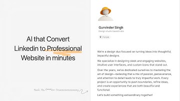 Turn Your LinkedIn into a Minimal Portfolio with just 1 Click!  ans its free | Slef.me |