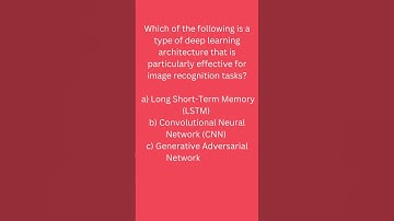 MCQ on Deep Learning