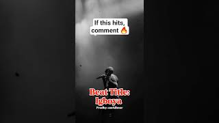 FREE] Burna Boy X Wizkid Type Beat | Igboya #typebeat #afrobeat #burnaboytypebeat #shorts #fyp