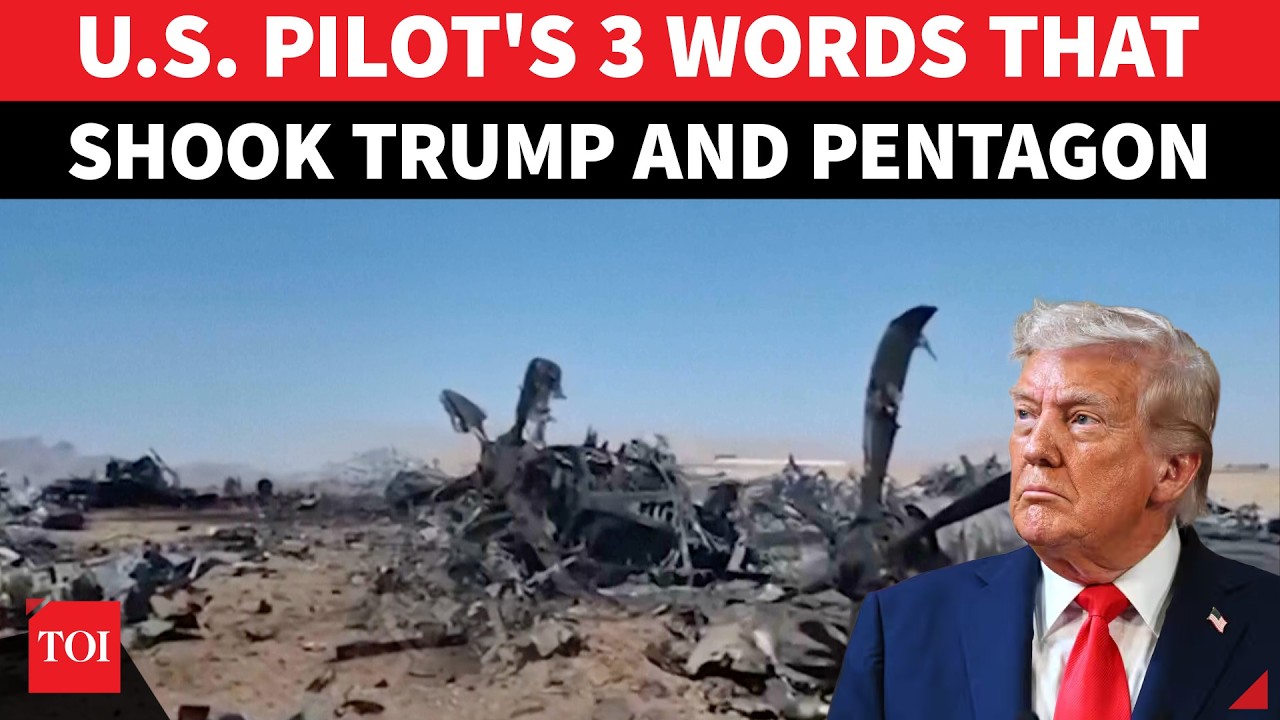 REVEALED: U.S Pilot's 3-Word Message Moments After Iranian Missile Destroys F-15E Aircraft Over
